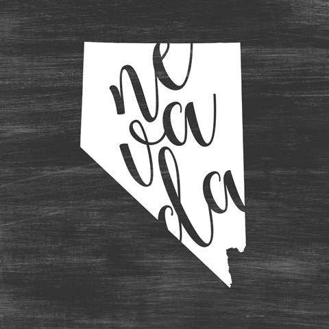 Home State Typography - Nevada