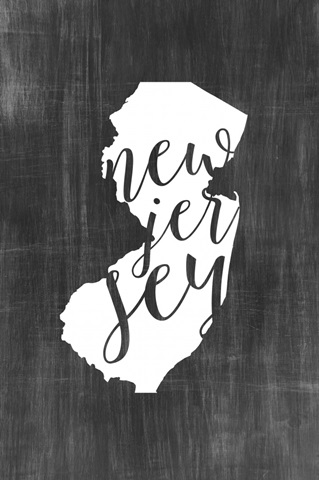 Home State Typography - New Jersey