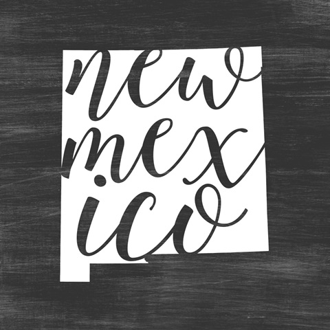 Home State Typography - New Mexico