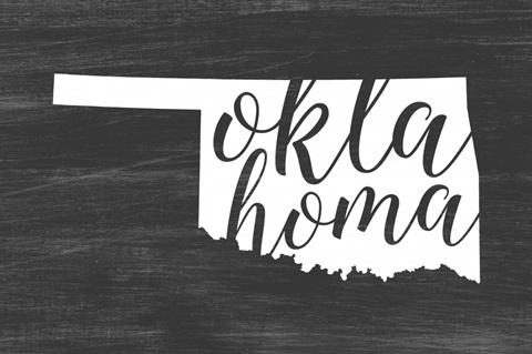 Home State Typography - Oklahoma