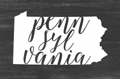Home State Typography - Pennsylvania