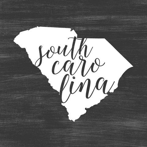 Home State Typography - South Carolina