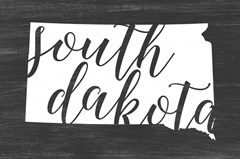 Home State Typography - South Dakota
