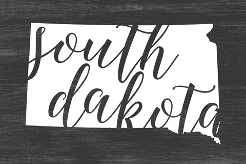 Home State Typography - South Dakota