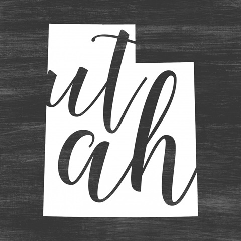 Home State Typography - Utah