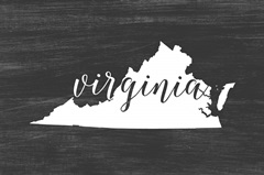 Home State Typography - Virginia