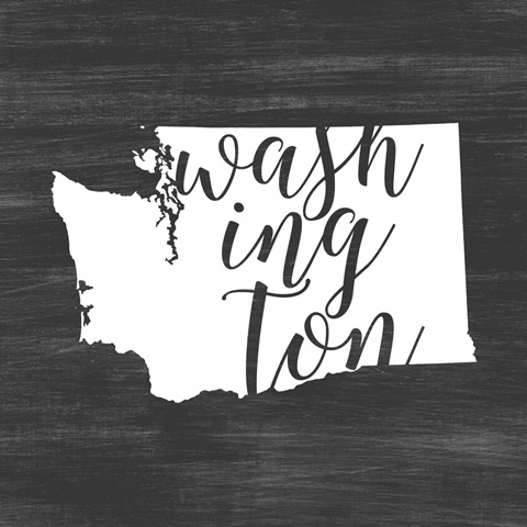 Home State Typography - Washington