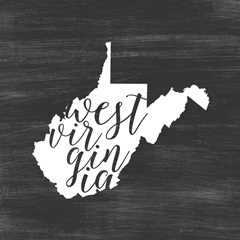 Home State Typography - West Virginia