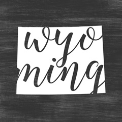 Home State Typography - Wyoming