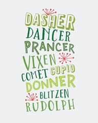 Reindeer Names - Green