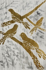 Four Calling Birds - Gold Leaf Holiday