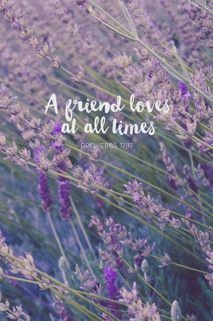 A Friend Loves At All Times - Scripture