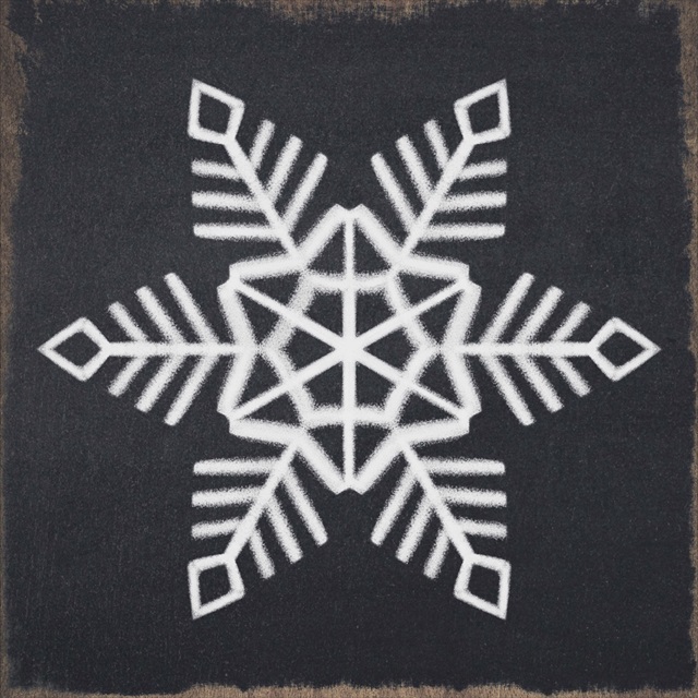 Chalkboard Snowflake I