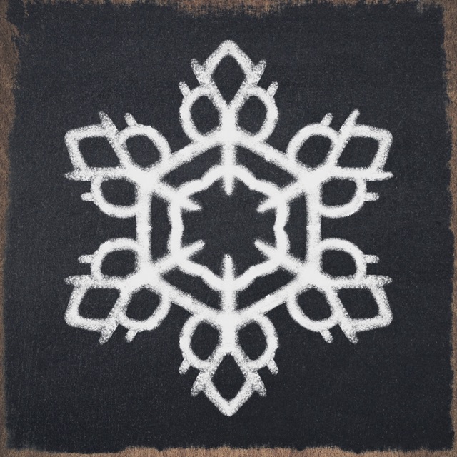 Chalkboard Snowflake II