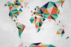 Geometric World Map
