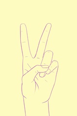 Mid Century - Peace Sign