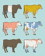 Mid Century Farm - Cattle - Neutral