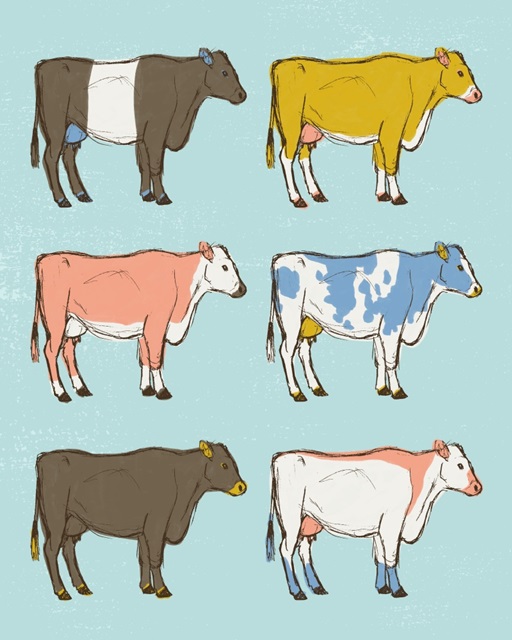 Mid Century Farm - Cattle - Neutral