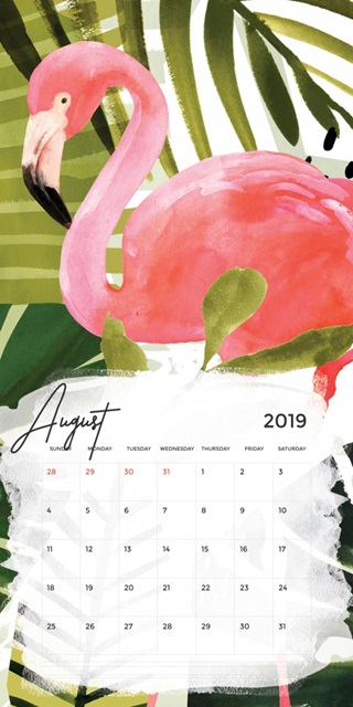 Self-Adhesive Art Calendar - August by Victoria Borges