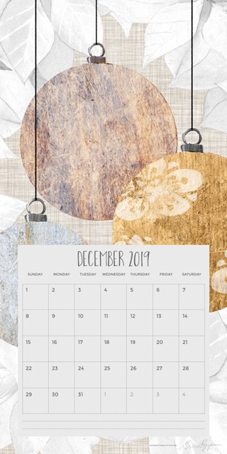 Self-Adhesive Art Calendar - December by Grace Popp