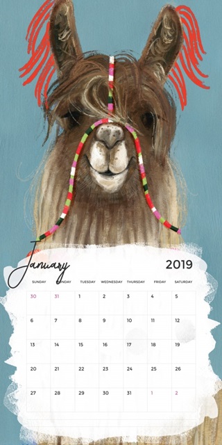 Self-Adhesive Art Calendar - January by Victoria Borges