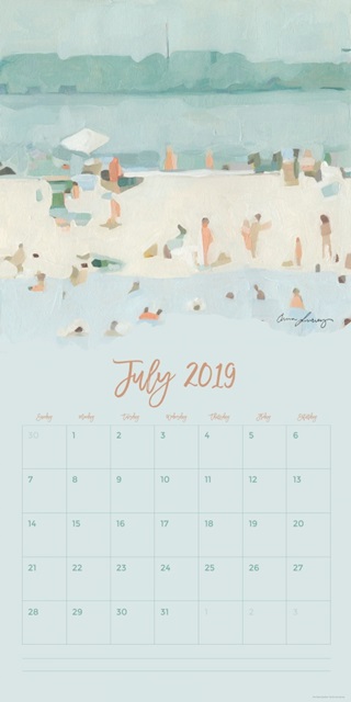 Self-Adhesive Art Calendar - July by Emma Scarvey