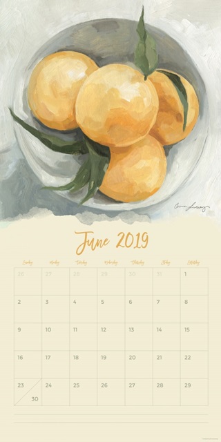 Self-Adhesive Art Calendar - June by Emma Scarvey