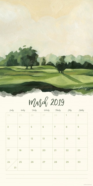 Self-Adhesive Art Calendar - March by Emma Scarvey