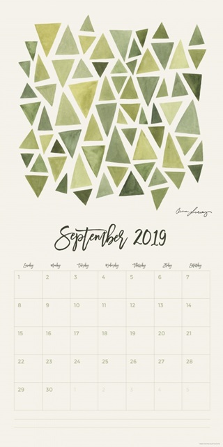 Self-Adhesive Art Calendar - September by Emma Scarvey