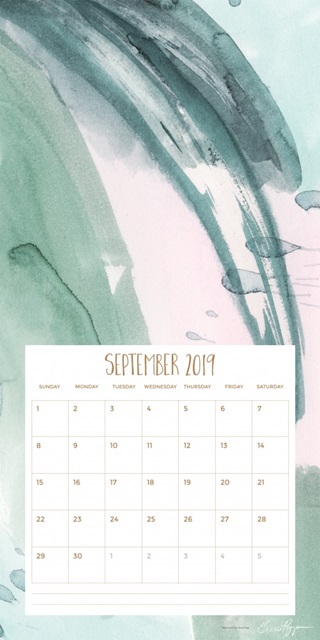 Self-Adhesive Art Calendar - September by Grace Popp