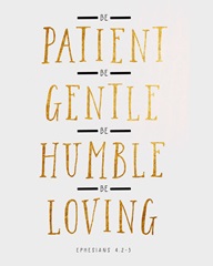 Handlettered Bible Verse - Ephesians 42-3
