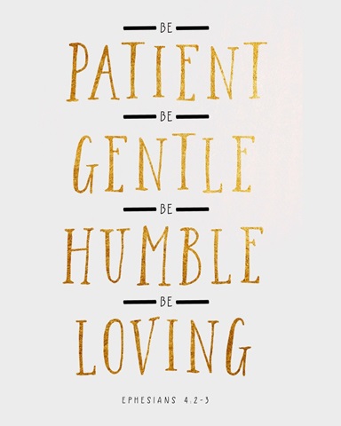 Handlettered Bible Verse - Ephesians 42-3