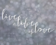 Handlettered Bible Verse - Ephesians 5:1