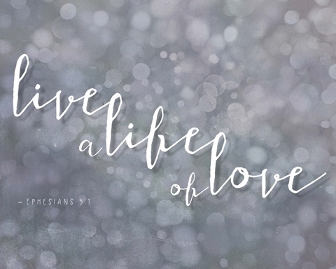 Handlettered Bible Verse - Ephesians 5:1