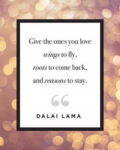 Family Quotes - Dalai Lama Lights