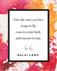 Family Quotes - Dalai Lama Watercolor