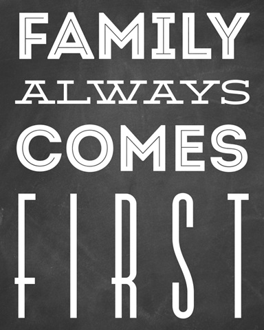 Family Quotes - Family Always Comes First