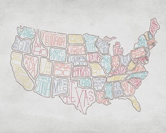 Homemade Map Of The United States