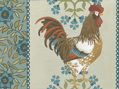 Cottage Roosters Collection A