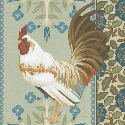 Cottage Roosters Collection G