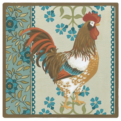 Cottage Roosters Collection O