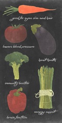 Blackboard Veggies Collection B