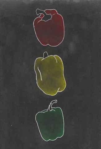 Blackboard Veggies Collection D