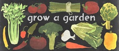 Blackboard Veggies Collection G