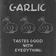 Blackboard Veggies Collection H