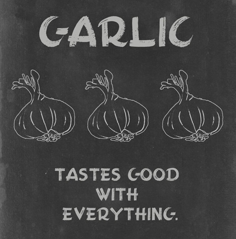 Blackboard Veggies Collection H