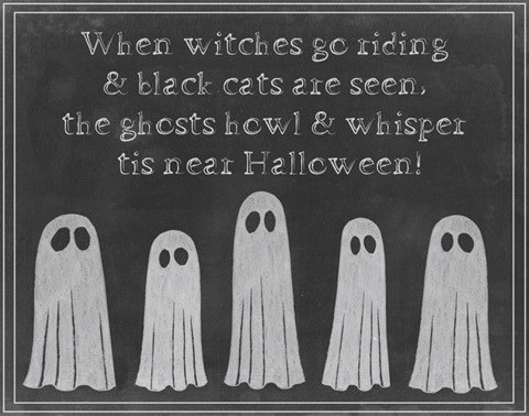 Spooky Chalkboard Collection A