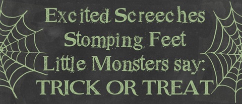 Spooky Chalkboard Collection H