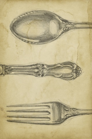 Tableware Sketches Collection D