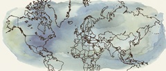 Watercolor Map Collection H